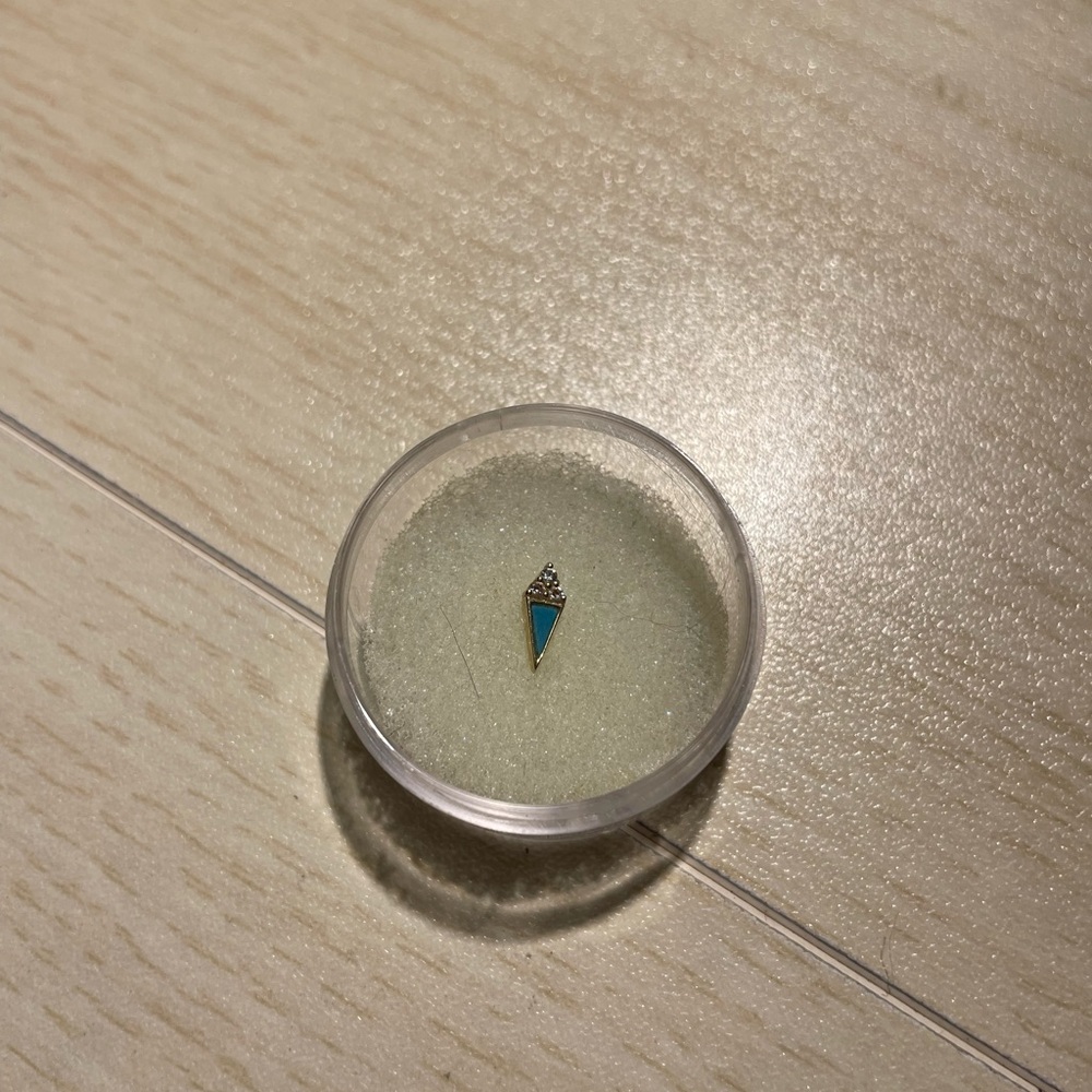 BVLA- rose cabochon, blue turquoise - Picture 5 of 7